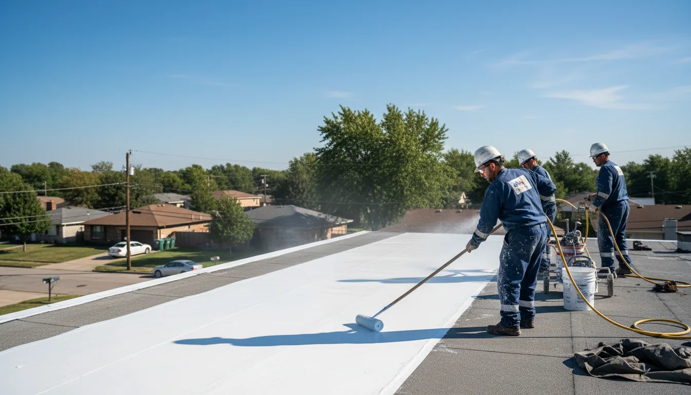 Commercial roof coating in Paron, AR near me